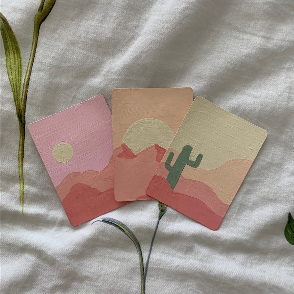 ❤️original playing card painting
